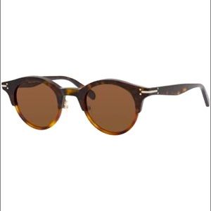 Celine Round Sunglasses in Havana and Dark Brown